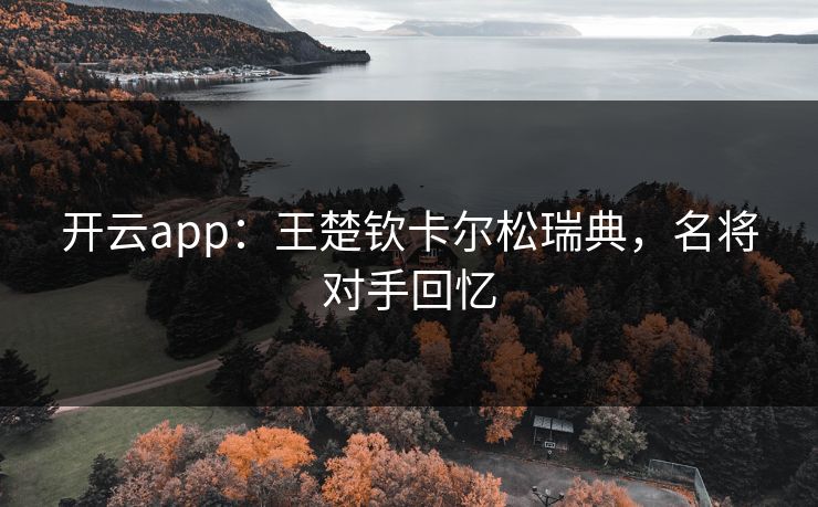 开云app：王楚钦卡尔松瑞典，名将对手回忆